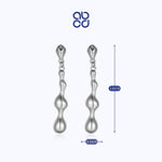 Load image into Gallery viewer, ABCD 1 pair 925 Sterling Silver Fashion Earrings Waterdrop Ear Pin Earring dangle Punk Unique Daily Jewelry Gifts for Women

