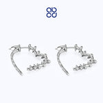 Load image into Gallery viewer, ABCD 1 Pair 925 Sterling Silver Heart Earrings Ear Pins Unique Daily Jewelry Gifts for Women Girls
