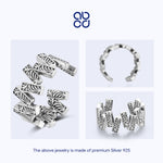 Load image into Gallery viewer, ABCD 925 Sterling Silver Carved Pattern Finger Ring for Unisex Girl Boy Adjustable Tang dynasty Flower Design Opening Ring for Women Man Daily Decor Valentine Anniversary Birthday Gift 5.43G Weight
