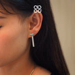 Load image into Gallery viewer, ABCD 1 pair 925 Sterling Silver Drop Dangle Earrings Studs Unique Daily Jewelry Gifts for Women Girls
