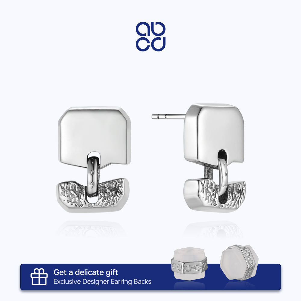 ABCD 1 Pair 925 Sterling Silver Earrings Unique Daily Jewelry Gifts For Women Girls