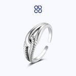 Load image into Gallery viewer, ABCD 925 Sterling Silver Infinite X Finger Ring for Unisex Girl Boy Adjustable Punk Opening Ring for Women Man Daily Decor Valentine Anniversary Birthday Gift 2.94 Weight
