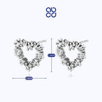 Load image into Gallery viewer, ABCD 1 pair 925 Sterling Silver Classic Heart Earrings Ear Pin Punk Unique Daily Jewelry Gifts for Women Girls
