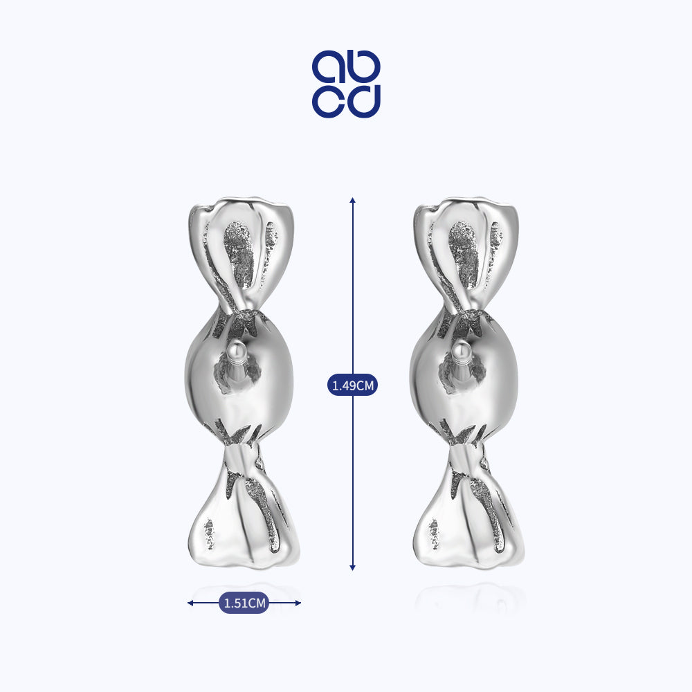 ABCD 1 Pair 925 Sterling Silver Earrings Unique Daily Jewelry Gifts For Women Girls