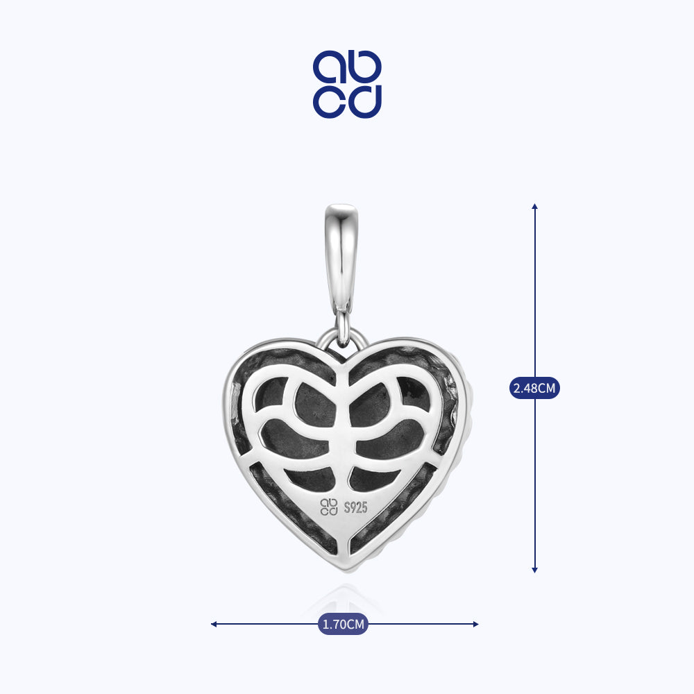 ABCD 925 Sterling Silver necklace pendant only Jewelry for women  Gift for Girls