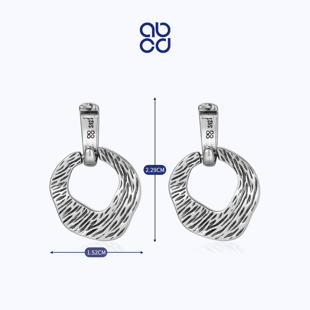 ABCD 1 Pair 925 Sterling Silver Earrings Unique Daily Jewelry Gifts For Women Girls