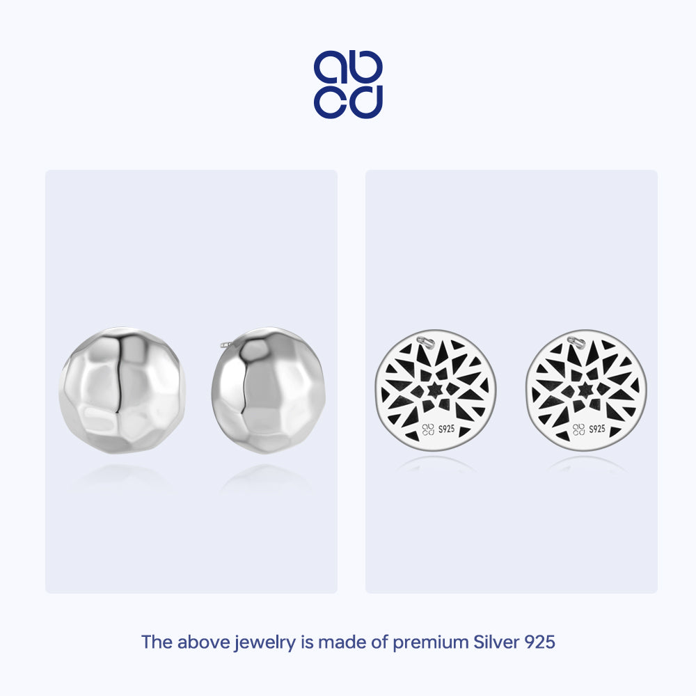 ABCD 1 Pair 925 Sterling Silver Earrings Unique Daily Jewelry Gifts For Women Girls