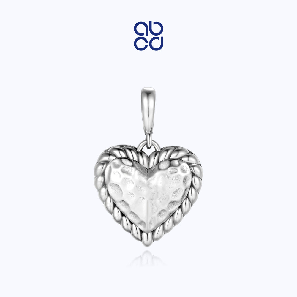 ABCD 925 Sterling Silver necklace pendant only Jewelry for women  Gift for Girls