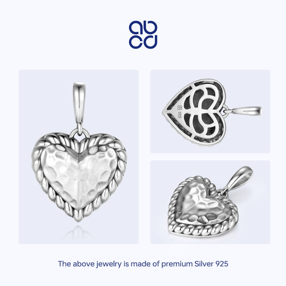 ABCD 925 Sterling Silver necklace pendant only Jewelry for women  Gift for Girls