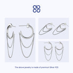 Load image into Gallery viewer, ABCD 1 pair 925 Sterling Silver Fashion C Nail Earrings Classic Ear Pin Punk Unique Daily Jewelry Gifts for Women Girls
