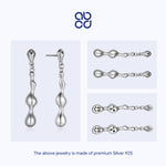 Load image into Gallery viewer, ABCD 1 pair 925 Sterling Silver Fashion Earrings Waterdrop Ear Pin Earring dangle Punk Unique Daily Jewelry Gifts for Women
