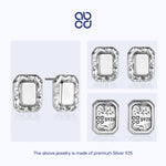 Load image into Gallery viewer, ABCD 1 pair 925 Sterling Silver Fashion Earrings Mirror Ear Pin Lucky Earring dangle Punk Unique Daily Jewelry Gifts for Women
