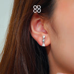 Load image into Gallery viewer, ABCD 1 Pair 925 Sterling Silver Earrings Unique Daily Jewelry Gifts For Women Girls
